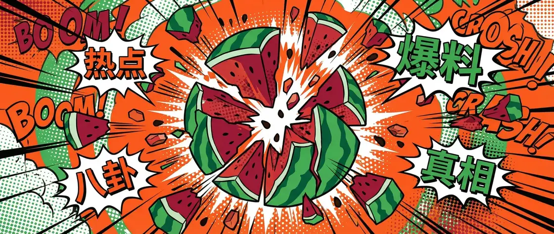 吃瓜社 今日头瓜爆炸漫画横幅